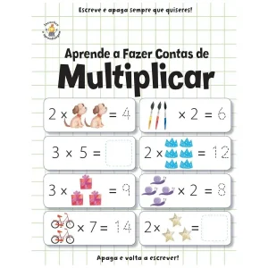 Aprende a fazer contas multiplicar