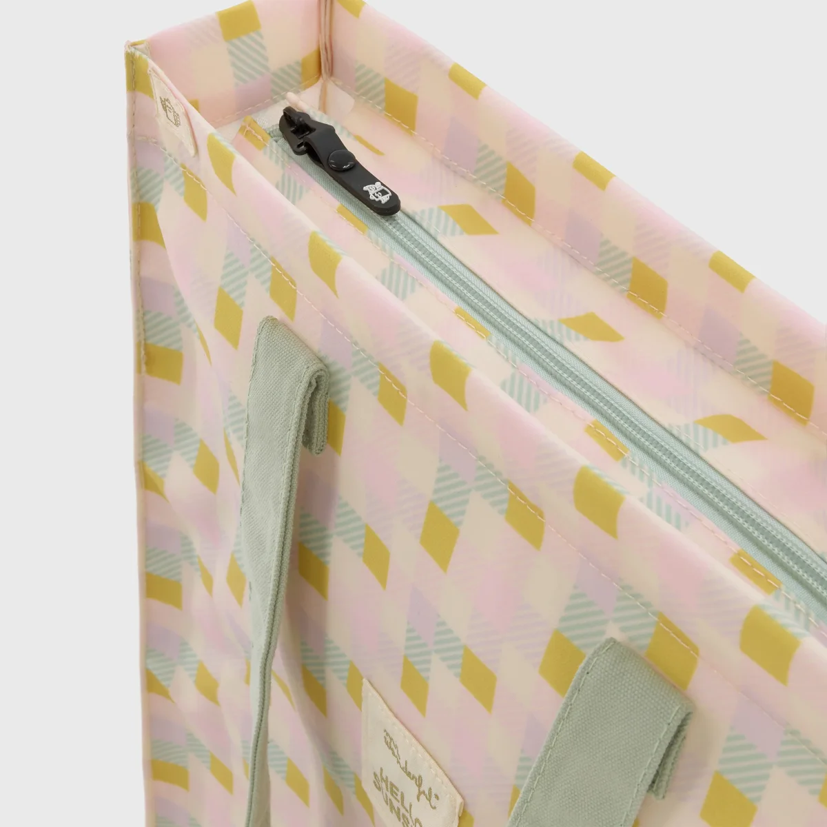 Tote Bag Hello Sunshine – Quadrados Coloridos - Image 4