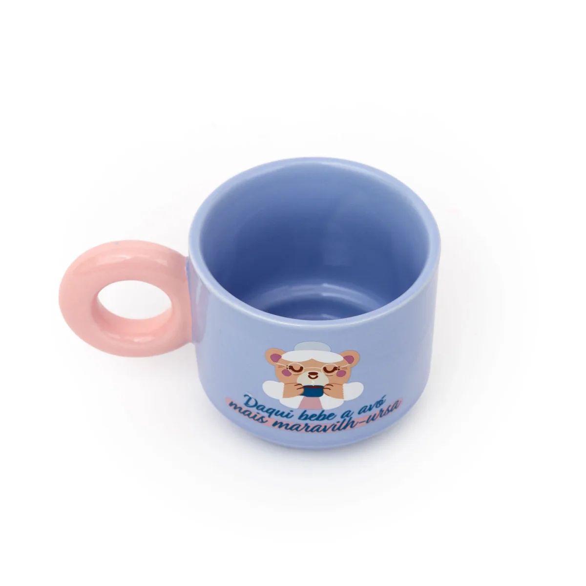 Caneca empilhável – Daqui bebe a avó mais maravilh-ursa - Image 4
