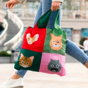 LOQI Bag – Saco reutilizável Stephen Cheetham: Cats
