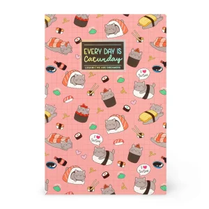 Caderno A5 liso – Sushi Cat